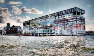 Amsterdam'da mimarisinin High Dynamic Range Fotoğraf