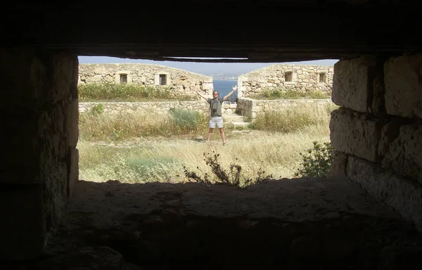 La vie quotidienne sur l'île de Crète en Grèce — Photo