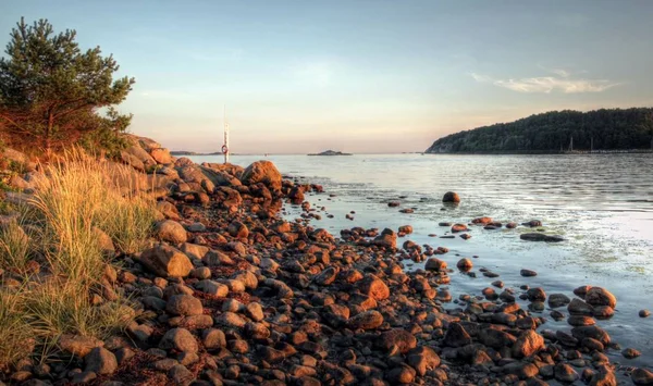 Verschiedene Farben einer norwegischen Landschaft — Stockfoto