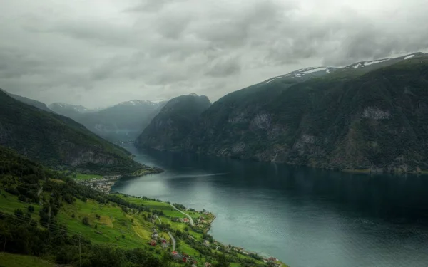 Cores diferentes de uma paisagem norueguesa — Fotografia de Stock