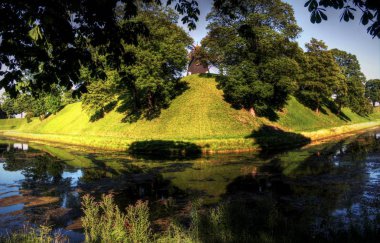 Norveçli bir manzara farklı renkler