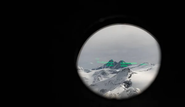 Réalité augmentée analogique à travers un télescope — Photo