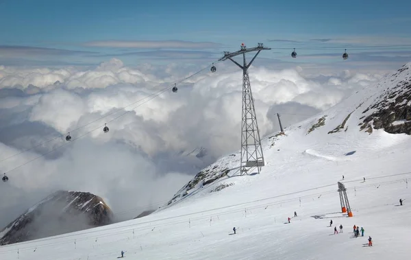 Lift in Oostenrijk skigebied — Stockfoto