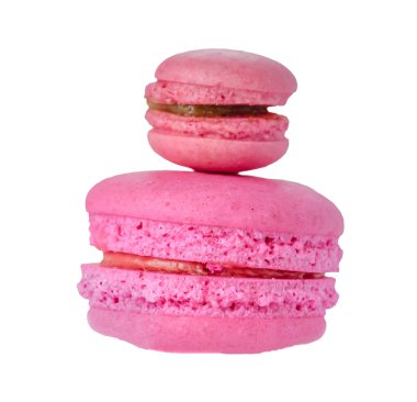 beyaz üzerine macaroons