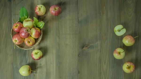 Üstten Görünüm elma — Stok fotoğraf