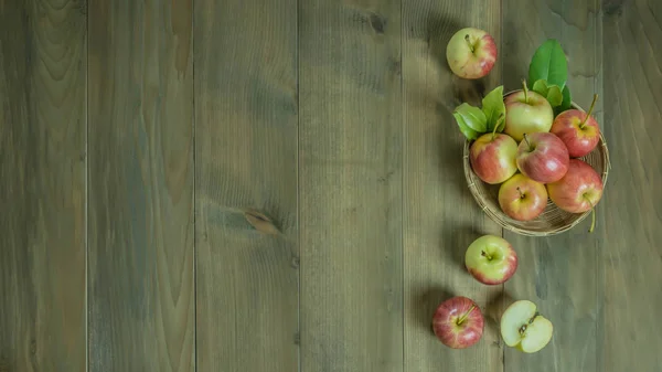 Apfel von oben — Stockfoto