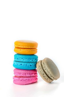 Renkli acıbadem kurabiyesi tatlı