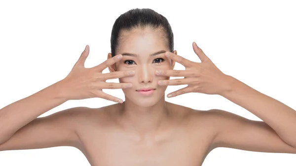 Asiatische Frau mit Schönheit Gesicht — Stockfoto