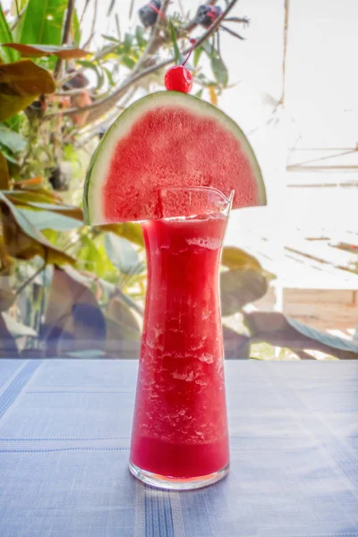 Fresh watermelon smoothie — Stock Photo, Image
