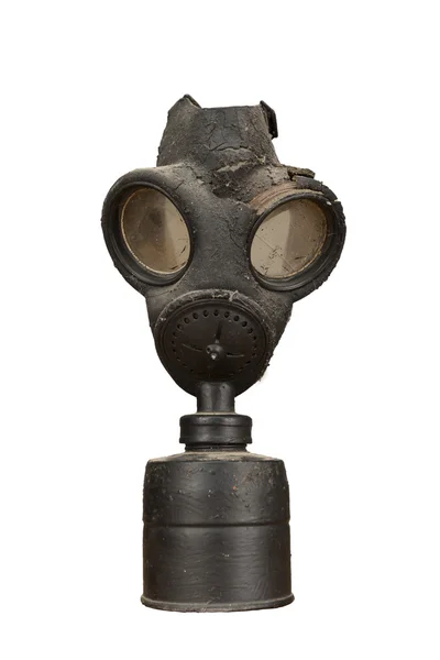 Vecchia maschera antigas militare — Foto Stock