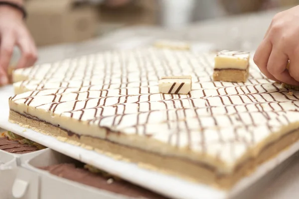 Making small cakes — Stock Photo, Image