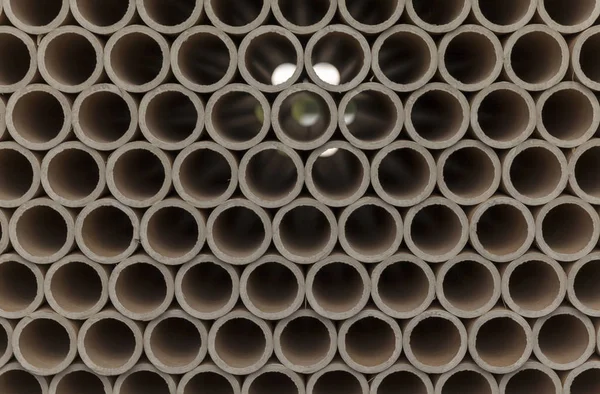 Cardboard tubes on stack — Stock Photo, Image
