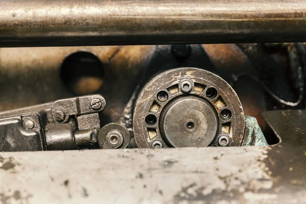 Hydraulic pistons close up — Stock Photo, Image