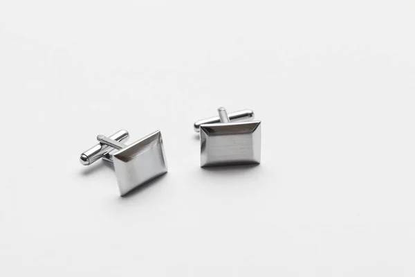 Cufflinks on white background — Stock Photo, Image