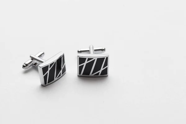 Cufflinks on white background — Stock Photo, Image