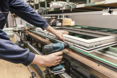 makine plastik pencere montajı için