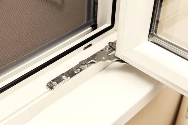Closing mechanism of plastic windows — Stock Photo, Image