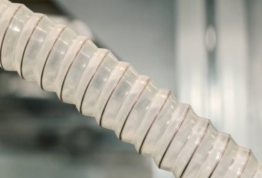 şeffaf plastik Oluklu hortumlar 