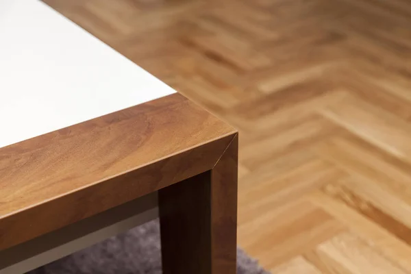 Dettaglio del tavolo in legno — Foto Stock