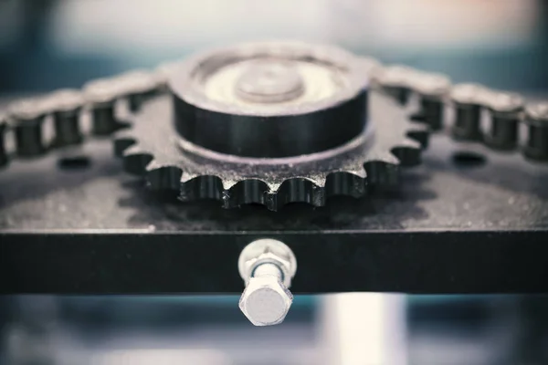 Rotating gears on machine — Stock Photo, Image