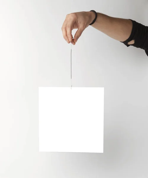 白い空白のバナー — ストック写真