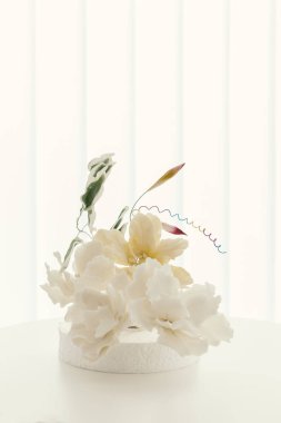  çiçekler marzipan ile yapılan