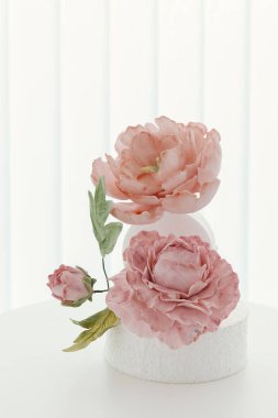  çiçekler marzipan ile yapılan