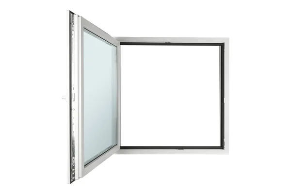 PVC venster geïsoleerd op wit — Stockfoto