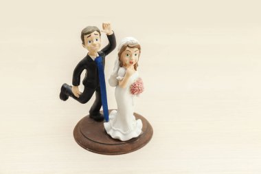 Gelin ve Damat Düğün pastası süsleme
