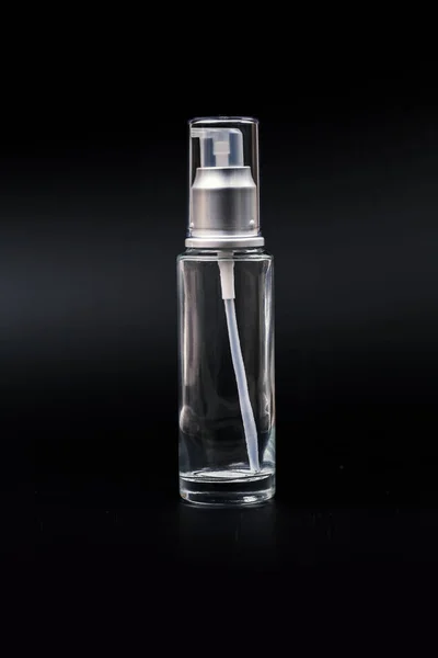 化妆品用空玻璃 botlle — 图库照片