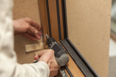 ahşap pencere ayrıntı, yakın