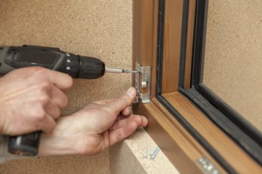 ahşap pencere ayrıntı, yakın