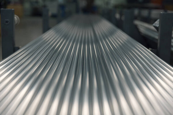 steel pipes on the pile