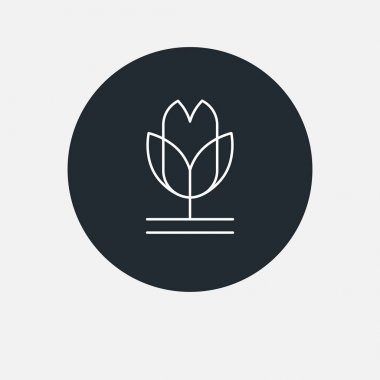 Lale yaratıcı Logo tasarım şablonu