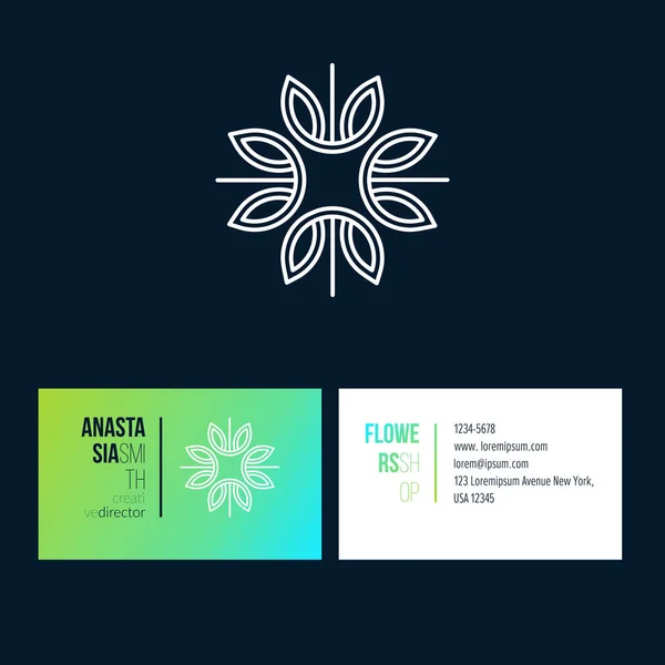 Logo Design con modello biglietto da visita — Vettoriale Stock