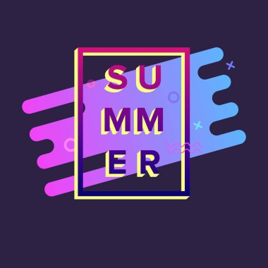 Son moda stil soyutlama yaz poster