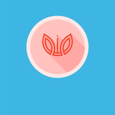 Uzun bir gölge ile yaratıcı vektör Eko logo