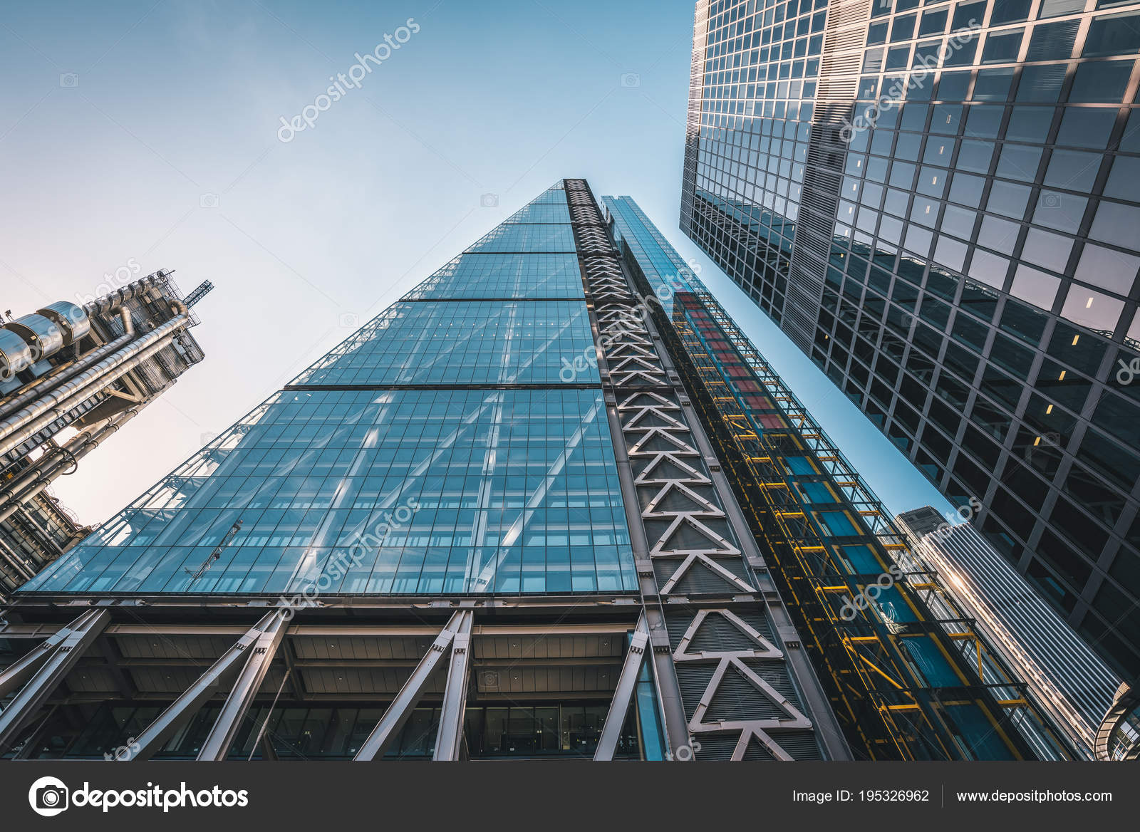 London March 2016 Low Angle Shot Skyscrapers Center London