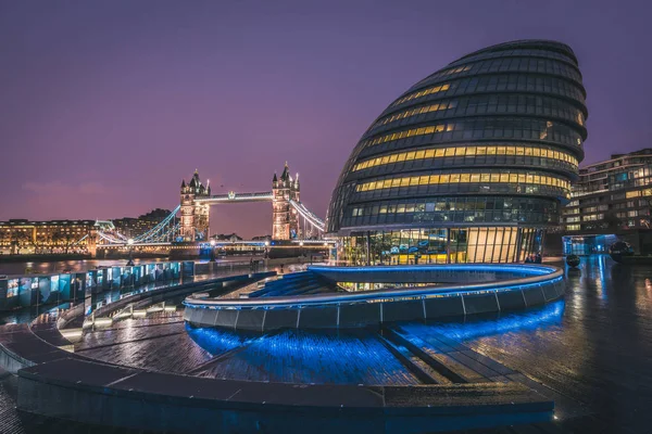 London März 2016 London City Hall Und Die Tower Bridge — Stockfoto