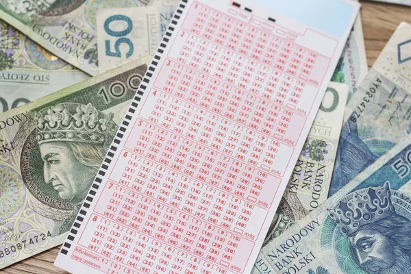 Lotto Cupón Encuentra Billetes Pln — Foto de Stock