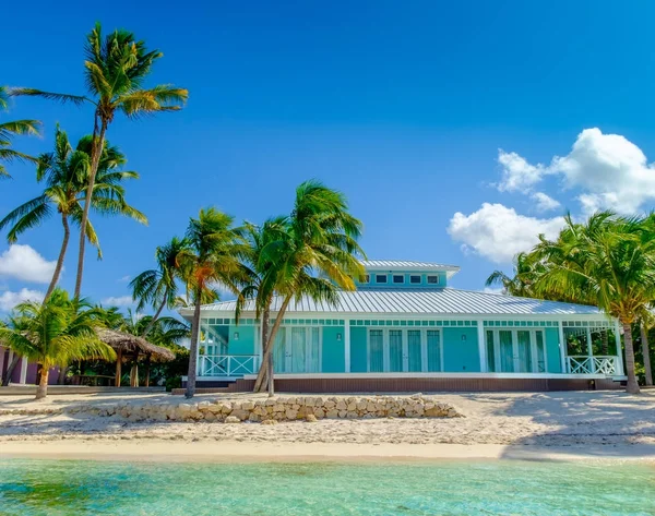 Grand Cayman Cayman Islands Nov 2017 Blue Caribbean Style House — Stock Photo, Image