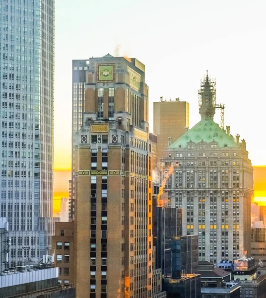 Manhattan Nueva York Estados Unidos Enero 2018 Vista Desde Piso — Foto de Stock