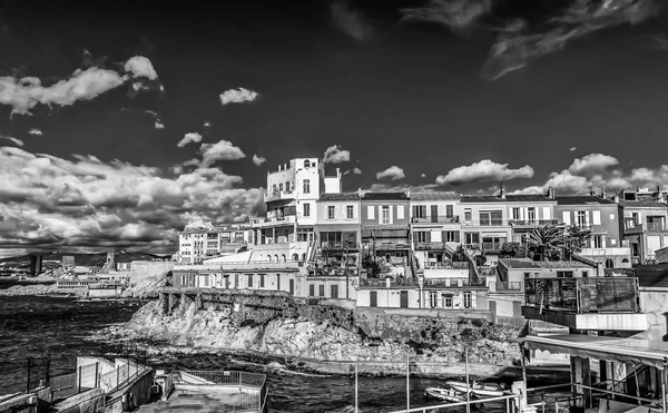 Malmousque Bay Mediterranean Sea Part Marseilles Coastline March 2018 — Stock Photo, Image