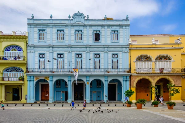 Havana Kuba Červenec 2019 Městská Scéna Staroměstském Náměstí — Stock fotografie