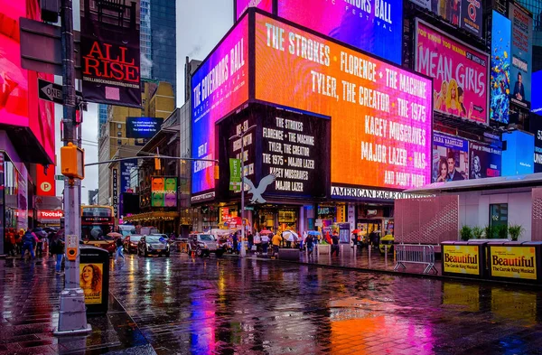 Nowy Jork Usa Maj 2019 Scena Miejska Deszczowy Dzień Broadway — Zdjęcie stockowe