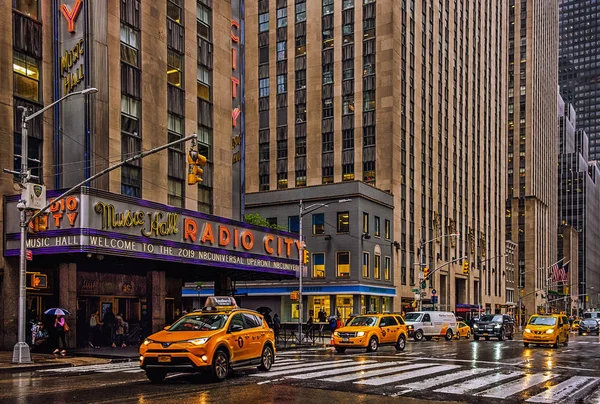 New York City Usa May 2019 Facade Radio City Music — Stock Photo, Image