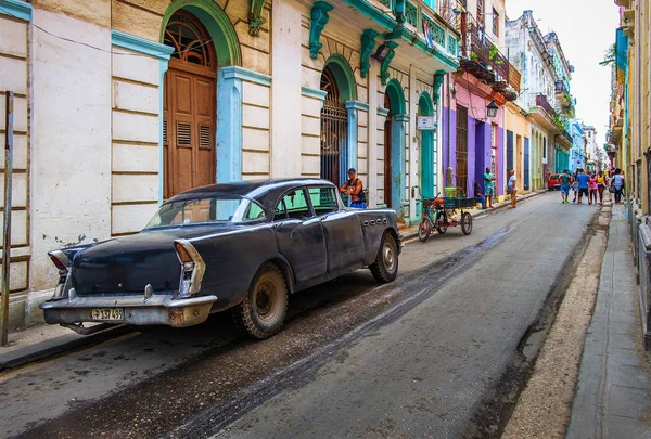Havana Cuba July 2019 Urban Scene Oldest Part City Black — Stock Photo, Image