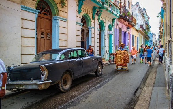 Havane Cuba Juillet 2019 Scène Urbaine Dans Partie Ancienne Ville — Photo