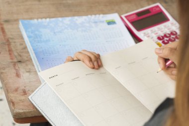 defter aylık planlayıcısı kayıt için mali 