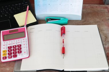 defter aylık planlayıcısı kayıt için mali 